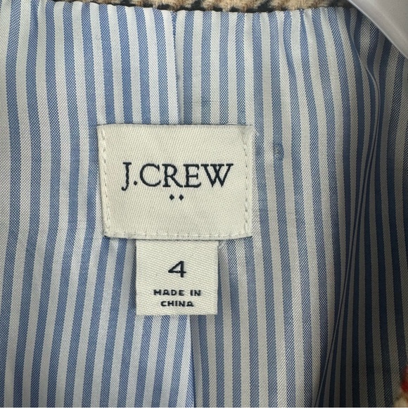 J.Crew Herringbone Wool Blend Schoolboy Blazer Size 4 Classic Tailored Jacket - Picture 6 of 14